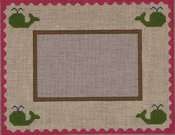 Whale - Pink & Green FRM203
