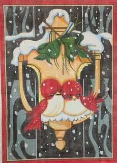 Winter Love - Birds on a Door Knocker HO283