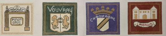 Wine Label Coasters by Janis