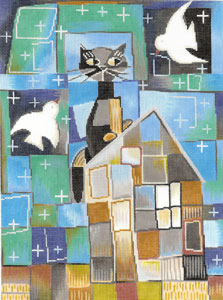 Cat On House KS-12