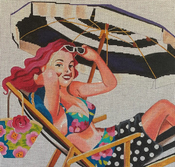 Woman Under Umbrella  PE204
