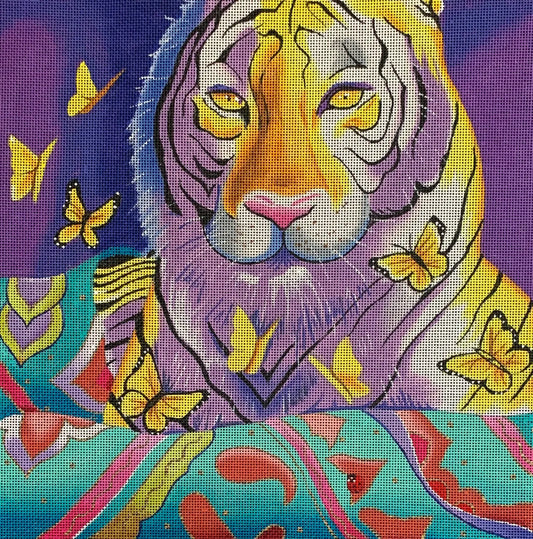Tiger with. Butterflies  AN365