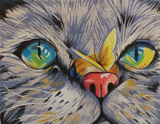 Cat Face with Butterfly  AN367