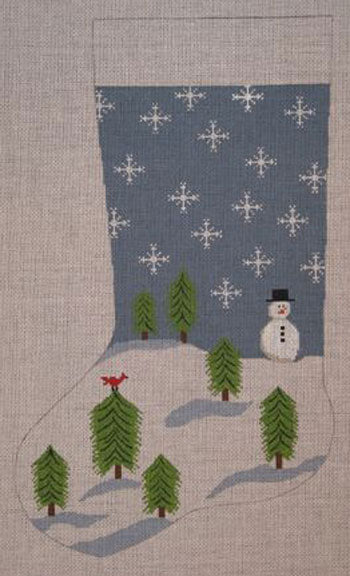 Snowman With Trees STK200
