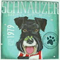 Schnauzer Mistletoe TC-SF-203-18