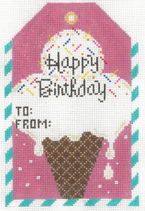 Gift Tag- Happy Birthday Ice Cream XO-197m