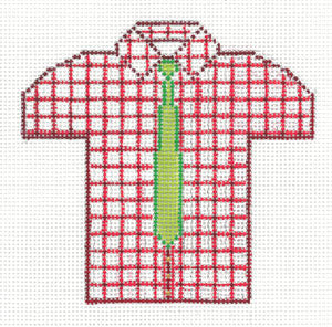 Men"s Shirt - Red And White Check XO-221c