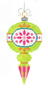 Vintage Ornament Lime/Pink/Orange XO-222a