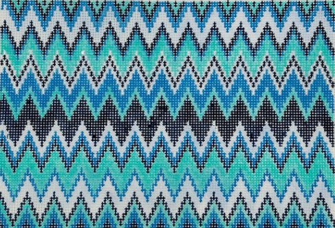 Blue Zig Zag Clutch AF29B